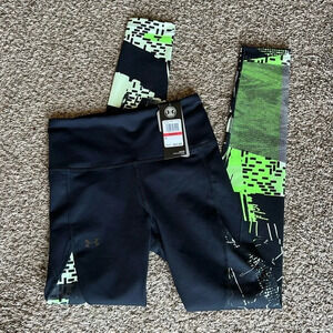 NWT Under Armour Women’s XS High Rise Legging Heat Gear‎ Reflect Printed